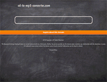 Tablet Screenshot of cd-to-mp3-converter.com